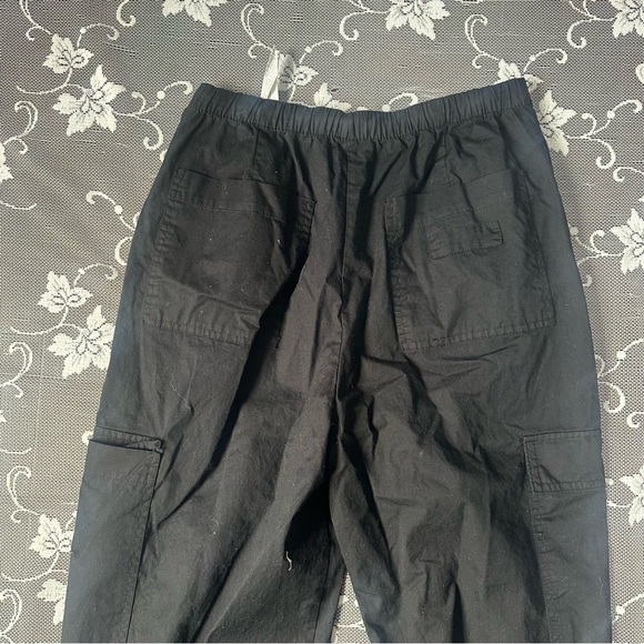 Zara Black Cargo Parachute Pants Sz XS - Picture 7 of 11
